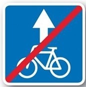 5.45 Velosipedlar uchun harakatlanish bo'lagining oxiri